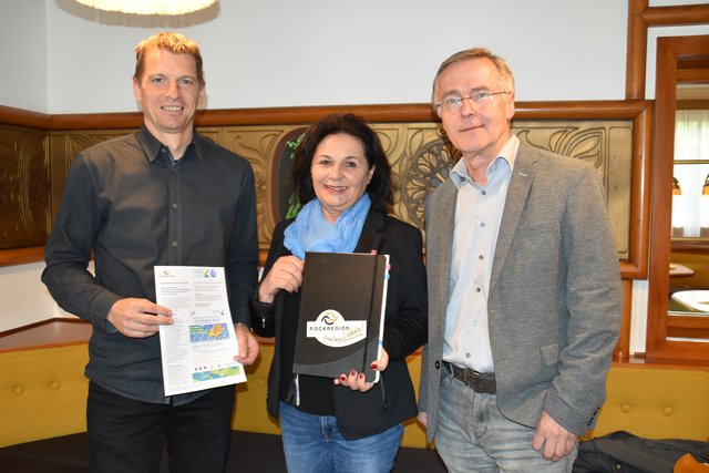 Georg Oberzaucher, Christine Sitter und Hermann Florian wollen künftig Schwerpunkte in Sachen Klimawandel und die Anpassung darauf setzen