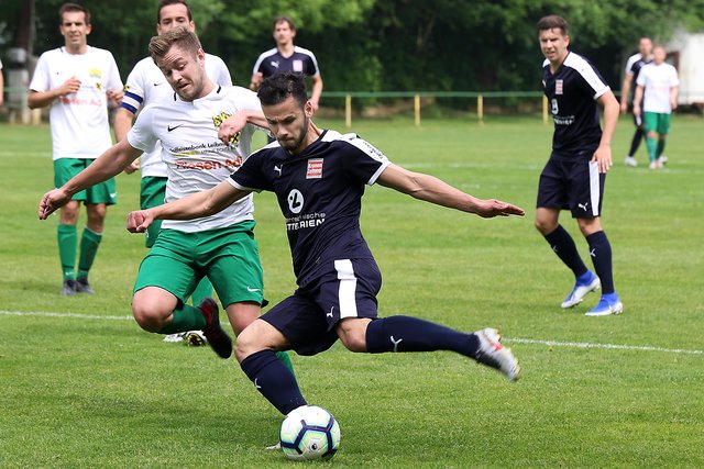 Zija Lleshi traf für Groß St. Florian nach einer halben Stunde zum 1:0 – zu wenig für den Sieg.