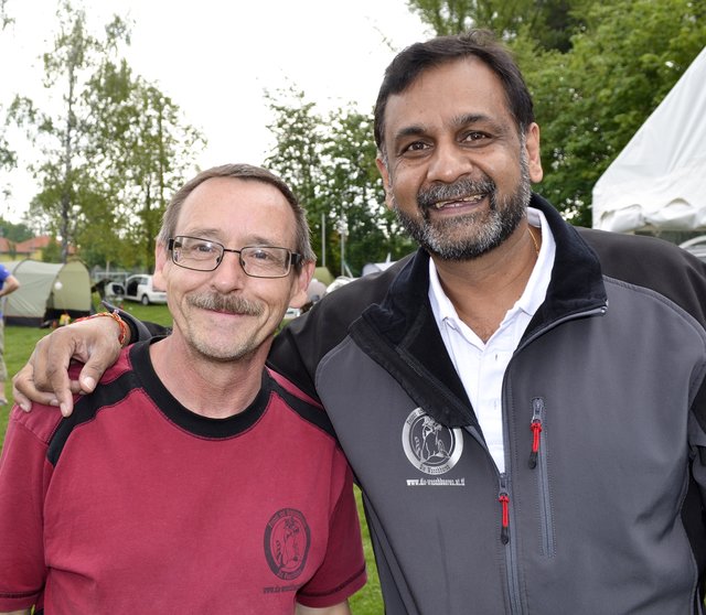 Christian Wolf und Sanjay Singh aus Südafrika.