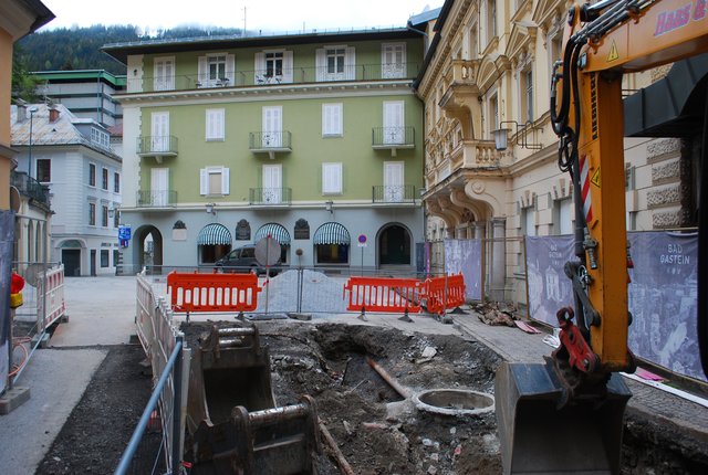 Im unteren Bad Gasteiner Ortszentrum wird die gesamte Infrastruktut erneuert bzw saniert.