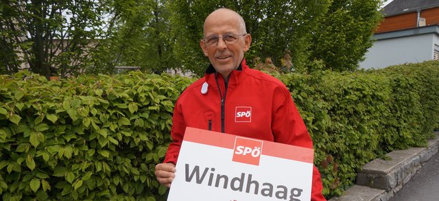Johann Ebner ist Vorsitzender der SPÖ Windhaag.