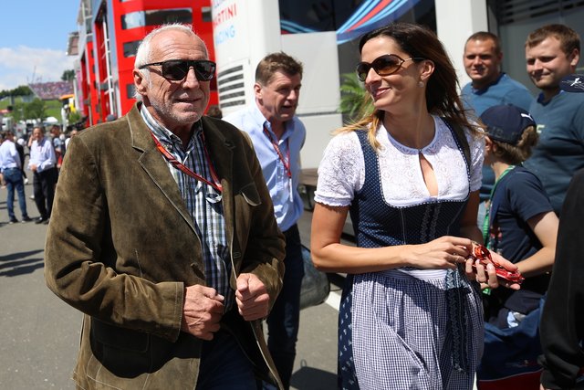 Dietrich Mateschitz mit Lebensgefährtin Marion am Red Bull Ring.