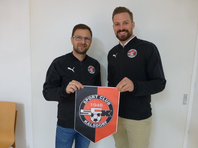 Kalsdorfs Trainerduo Thomas Hack und Markus Hödl (r.).