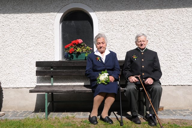 Die Eheleute feierten ihr Juiläum. | Foto: Foto: Gemeinde Klaffer