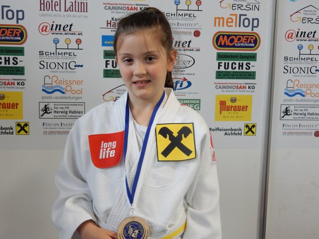 Anja Lukavackic bekam eine Silbermedaille beim Judoturnier in Zeltweg