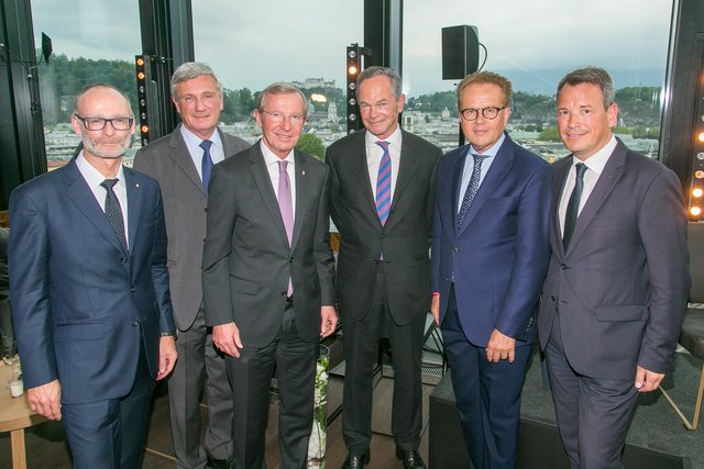 Christoph Paulweber, Harald Preuner, Wilfried Haslauer, Andreas Treichl, Harald Ronacher und Markus Sattel (Foto v.l.)