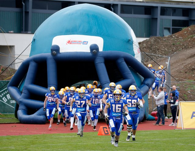 In Topform: Die Projekt Spielberg Graz Giants sind in der Tabelle der Austrian Football League am Vormarsch.