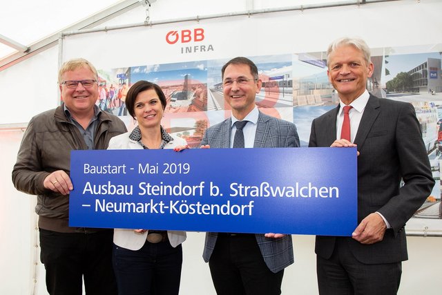 Simon Wallner, Tanja Kreer, Adi Rieger und Franz Bauer | Foto: ÖBB/Neumayr