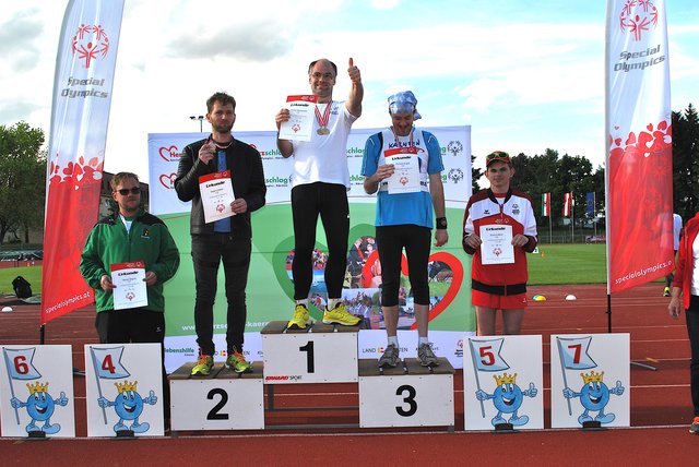 Markus Oberwinkler (Platz 1) dominierte die 100m- und 400m-Laufbewerbe und gewann damit 2 österreichische Meistertitel