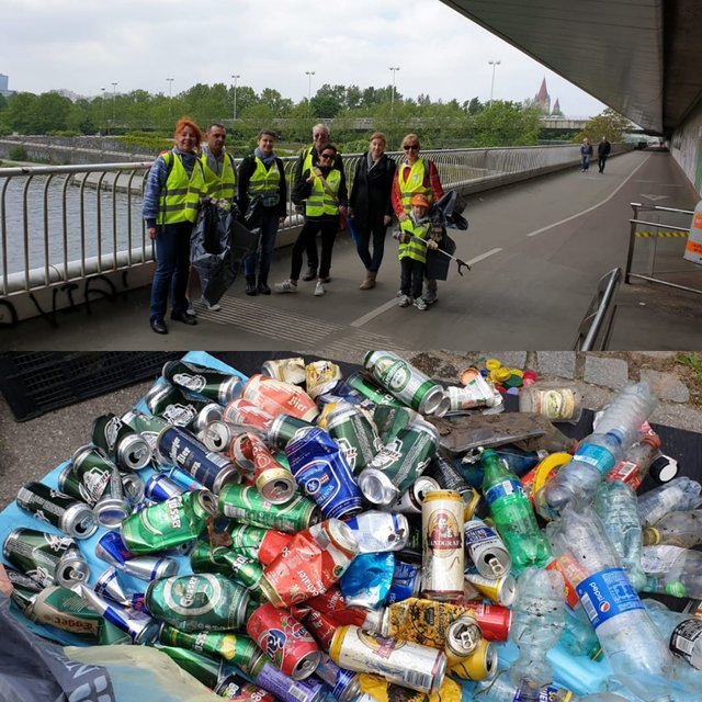 Team Verein Plastic Planet Austria Donauinselcleanup