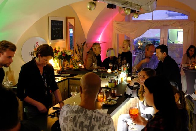 "Flamingo Pintxos Bar" in der Klagenfurter Domgasse