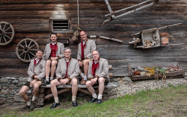 Das Quintett Mölltal feiert sein 20-Jahr-Jubiläum mit einem gemeinsamen Fest mit dem MGV Rangsburg