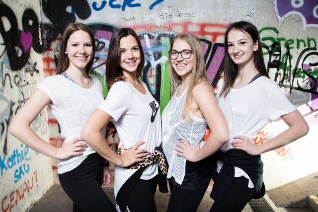 Lisa Strohmaier (2.v.l.) kann auch in der fünften Auflage des Hip-Hop Contests auf ihr Team vom Sportclub Fit setzen.