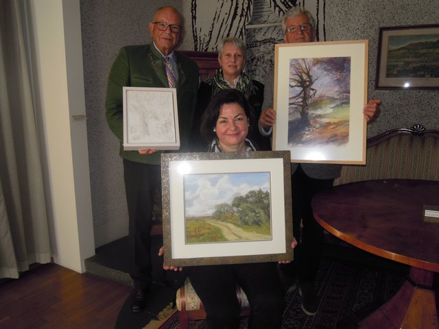 Karl Saller, Maria Sams, Herbert Tschugg und Roswitha Wieder (vorne).