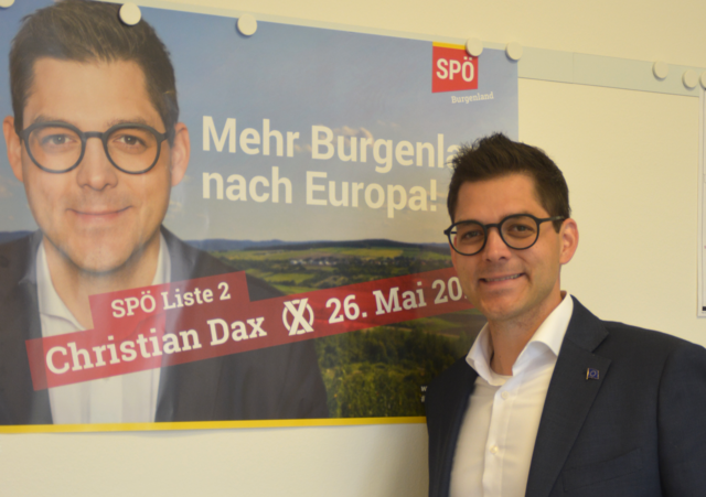 SPÖ-Spitzenkandidat Christian Dax warnt: „Derzeit sind die Zerstörer der Europäischen Union auf dem Vormarsch.“