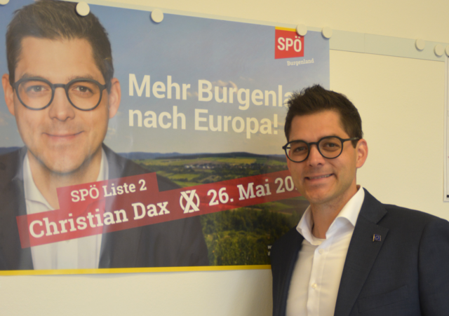 SPÖ-Spitzenkandidat Christian Dax warnt: „Derzeit sind die Zerstörer der Europäischen Union auf dem Vormarsch.“ | Foto: Uchann