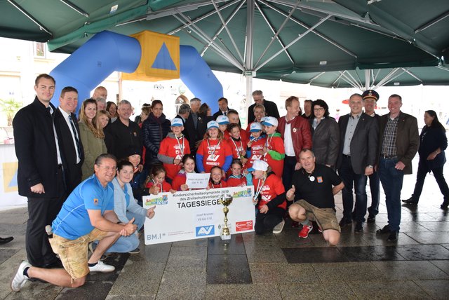 Als Tagessieger der "Safety Tour" in Leoben gingen die Schülerinnen und Schüler der 4. Klasse der Josef-Krainer-Volksschule in Gai hervor. | Foto: Debeletz