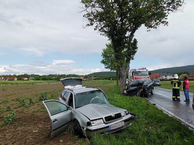Schwerer Verkehrsunfall in Katzelsdorf.