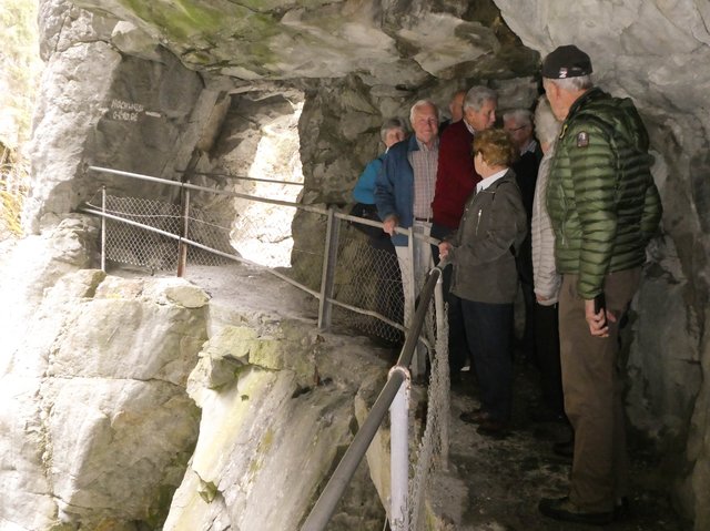 Die St. Antoner Senioren waren von der wildromantischen Rofflaschlucht begeistert.