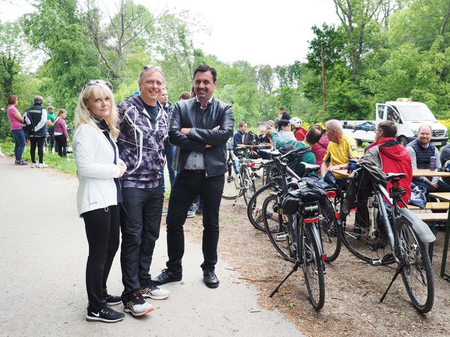 Claudia Rank, Vizebürgermeister Franz Bauernfeind, Bürgermeister Stefan Wöckl.