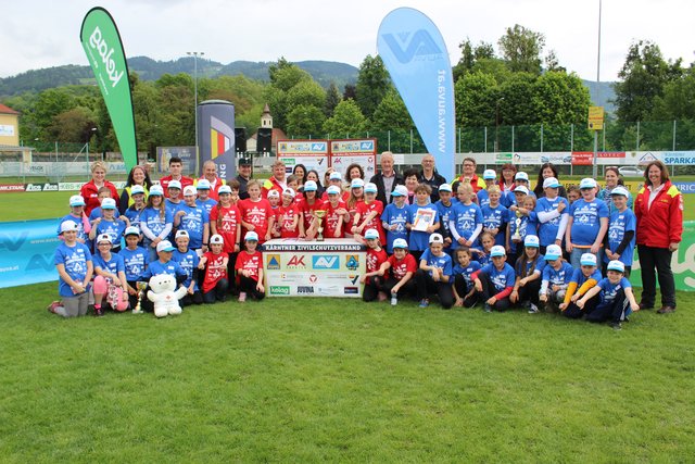 Den Sieg holte sich in Wolfsberg die Volksschule St. Gertraud, Platz zwei sicherte sich die Volksschule Bad St. Leonhard und Platz drei die Volksschule St. Stefan | Foto: Teferle (47)