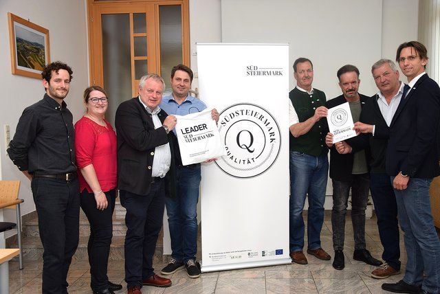 Die Südsteiermark ist gefragt (v. l. n. r.): Simon Würzler, Birgit Haring, Josef Majcan, Gerald Holler, Reinhold Höflechner, Guido Jaklitsch, Franz Labugger und Joachim Schnabel.