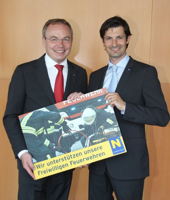 Stephan Pernkopf mit René Lobner.