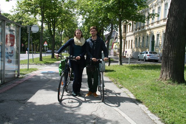 Matthias Treitler und Annalisa Fünfleitner von der Radlgruppe 12.