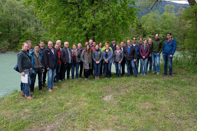 30 TeilnehmerInnen trafen sich in Osttirol zur Aus- und Weiterbildung in Sachen Wasserbau.