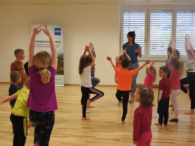 Yogastellung "Der Baum"
