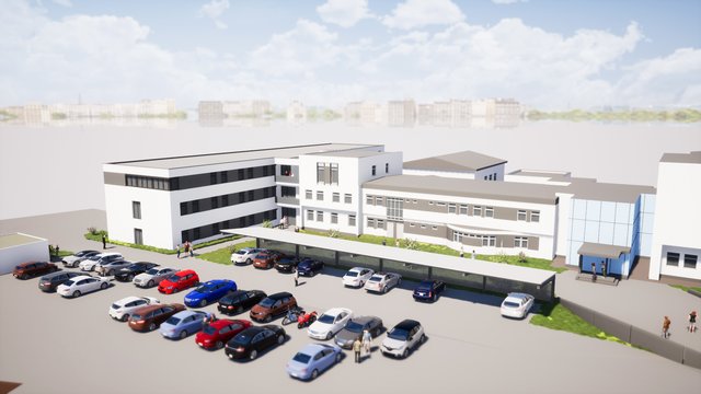 Rendering Büroerweiterung Leyrer + Graf Gmünd