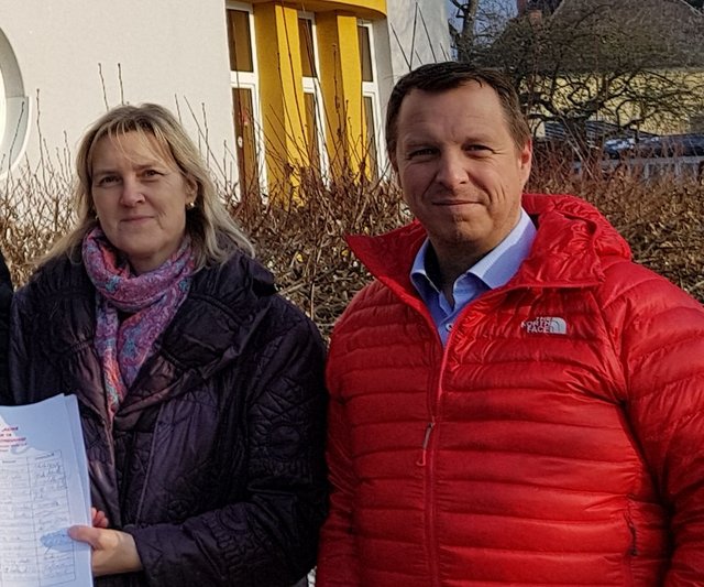 Gemeinderätin Ulrike Brunner und Gemeindevorstand Martin Schober