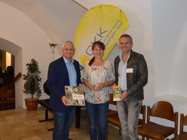 Stadtrat Thomas Woisetschläger, Nicole Seiler und Martin Trattner.