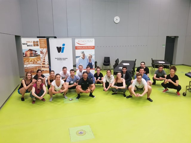 Der Hartberger Sportphysio Lukas Ehrenhöfer referierte vor den angehenden Medizinern.