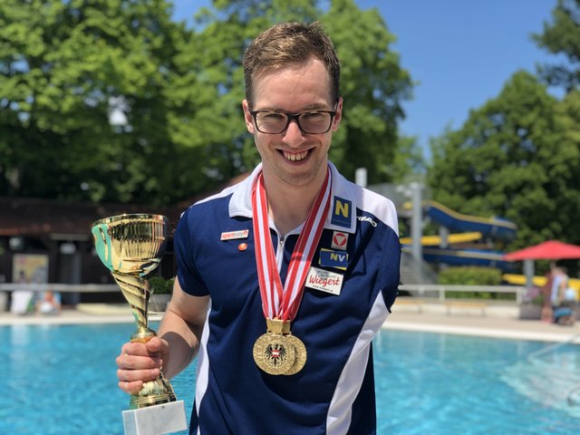 Erfolgreiche Bewerbe für Para-Schwimmer Andreas Onea/BSV Weißer Hof.