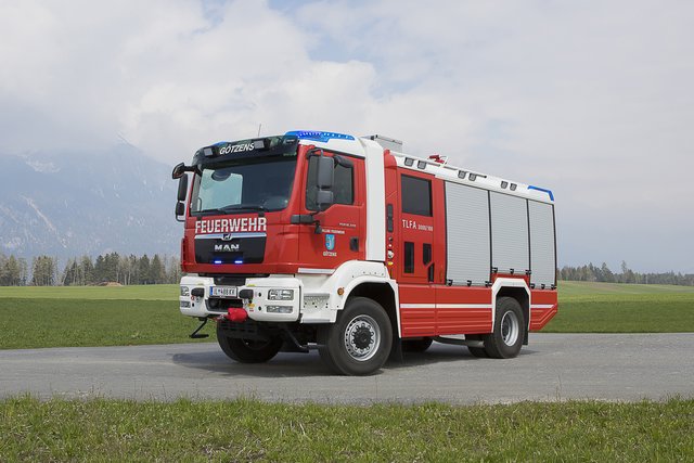 So schaut es aus: Das neue Tanklöschfahrzeug der Feuerwehr Götzens wird am 1. Juni geweiht und offiziell in Dienst gestellt. | Foto: FF Götzens/Bruno Rainer