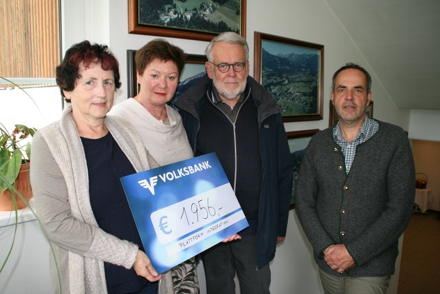 Helga Putz, Helga Helm, Reinhard Mittendorfer und Vizebürgermeister Leopold Schilcher.
