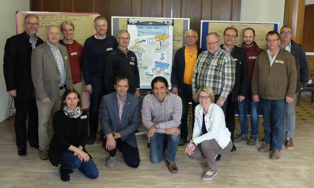 Die Teilnehmer des "Mobilitätsrats" der Mühlviertler Alm.