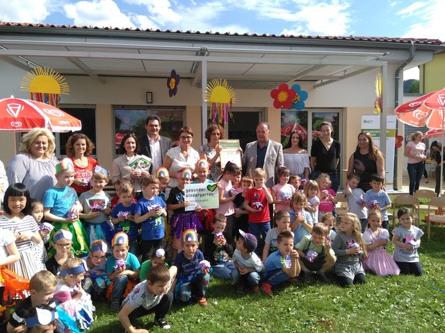 "Gesunde“ Auszeichnung für Ebenthaler Kindergartenkids