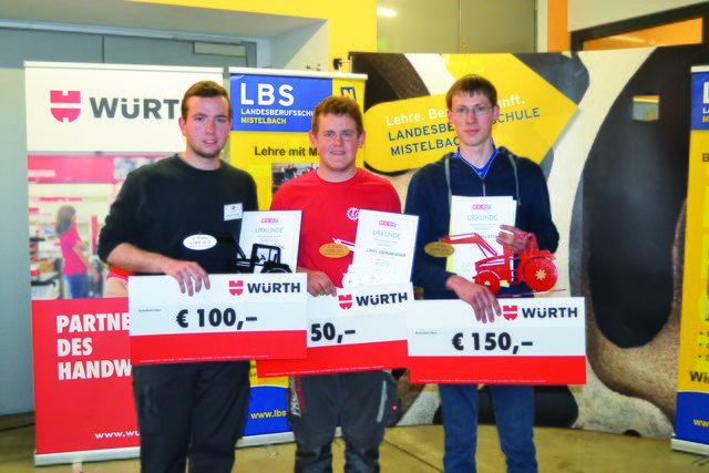 Florian Fröschl (2. Platz), Lukas Gschwandegger (3. Platz), Stefan Renz (1. Platz)