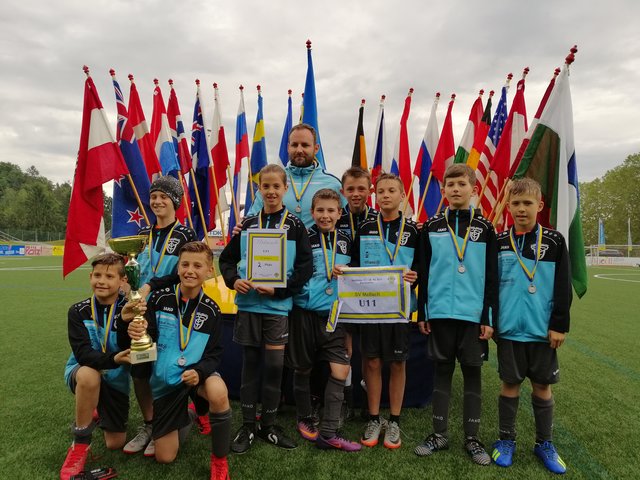Erfolg für die U11 Fernitz-Mellach und Trainer Markus Muser