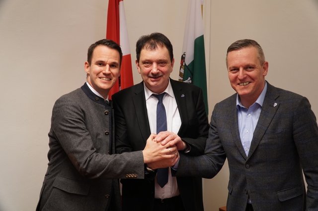 Personelle Weichenstellung: Mario Kunasek (r.) kommt, Anton Kogler (Mitte) geht, Klubobmann Stefan Hermann bleibt.