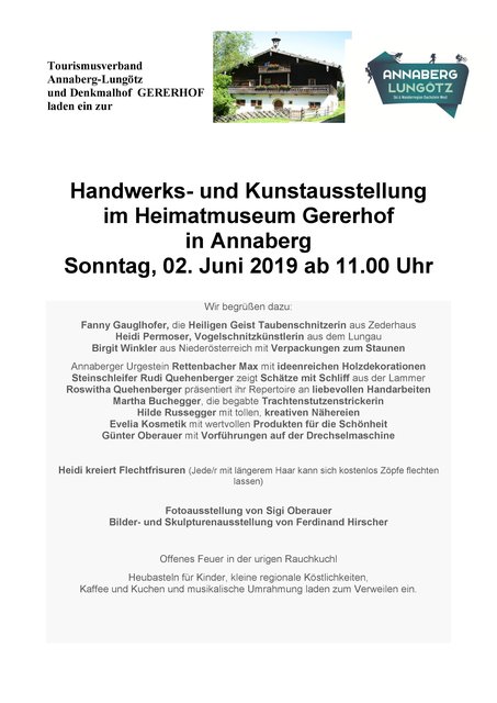 Das Programm zur Ausstellug