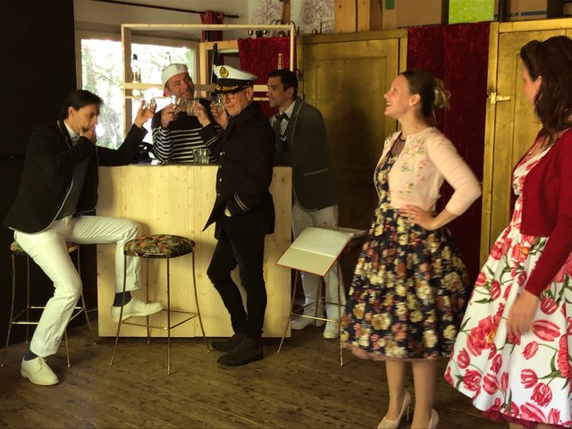 Proben zu "Charleys Tante", einer Produktion der Musicalfactory Kärnten; ab 8. Juni im Volxhaus Klagenfurt