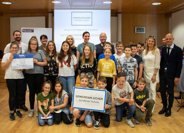Sieger in der Kategorie 5.-8. Schulstufe: Klasse 1c der Neuen Musikmittelschule Seeboden am Millstätter See