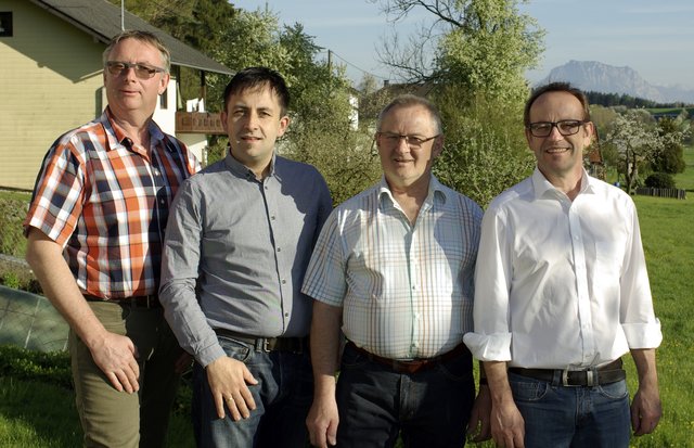 Die Obmänner der vier Umweltausschüsse: Gerhard Mühlehner, Andreas Huber, Alois Dzawik und Friedrich Traidl (v.l.).
 | Foto: 4+