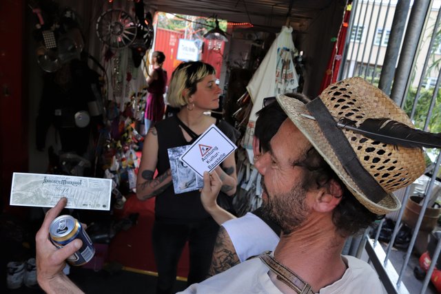 Auch Werbung in eigener Sache war erlaubt.