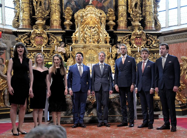 Das britische Vokalensemble "Voces8" begeisterte die Zuhörer