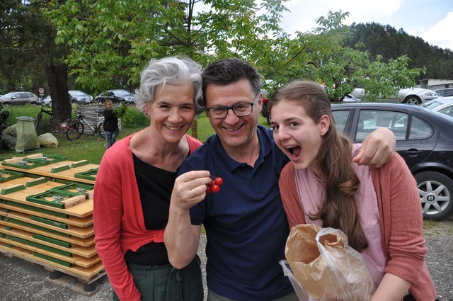 Maria, Josef und Rosina Eberhard waren auch mit dabei.