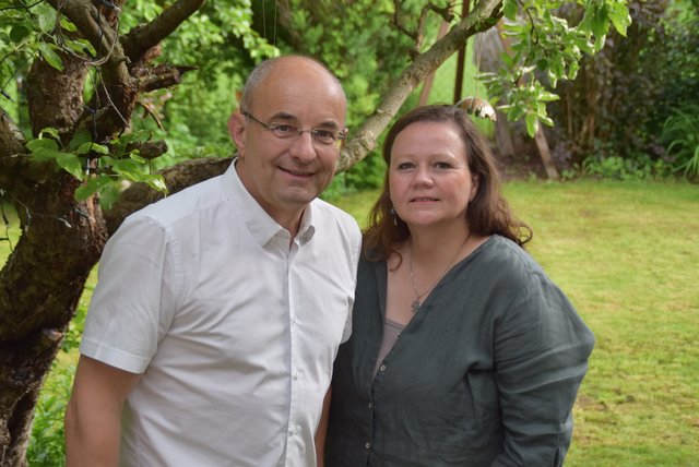 Horner Grünen-Chef Walter Kogler-Strommer und Cordelia Lachmann